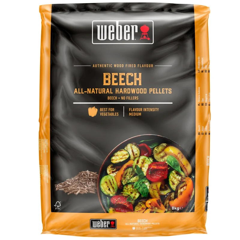 Weber Träpellets Bok 8 kg | Utematlagning > Grillkol, briketter & träpellets > Träpellets | Bagaren och Kocken