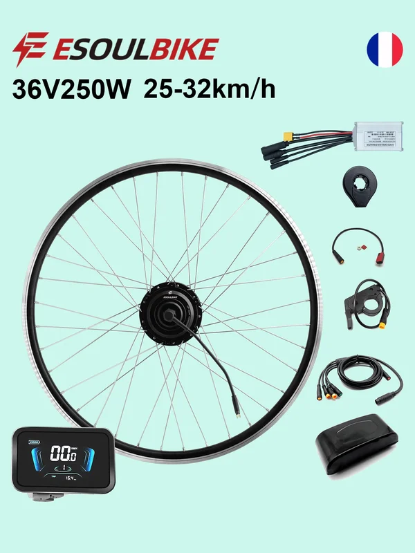AliExpress - ESOULBIKE 36V 250W Elektrische fiets kit voorwielnaafmotor Elektrische fiets ombouwkit met accu