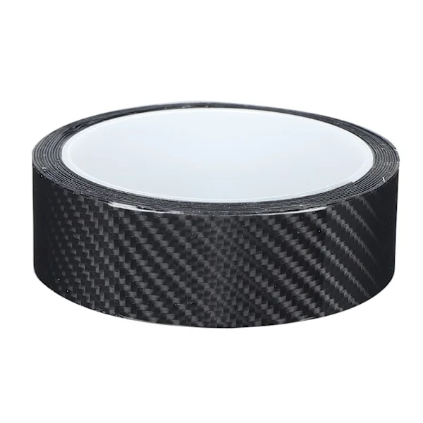 Svart Kolfiber Skyddsfilm Bil Dörrkantsskydd Anti-Repa Klistermärke 3 cm x 3 m