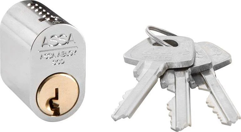 ASSA 0301 Låscylinder oval, GDS/SB, Dörrar
