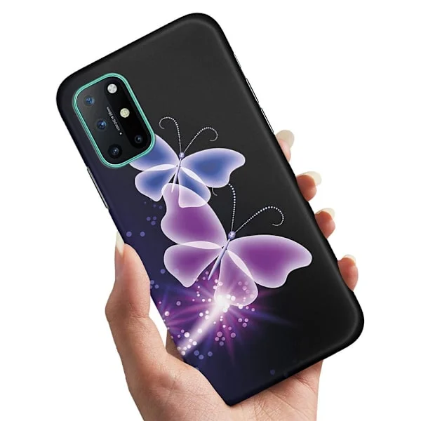 Skal / Mobilskal till OnePlus 8T - Lila Fjärilar