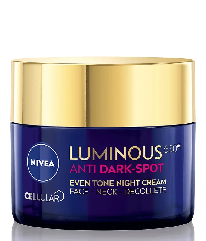 NIVEA Luminous Night Cream 50 ml, Hudpleje, Masker, Anti-age