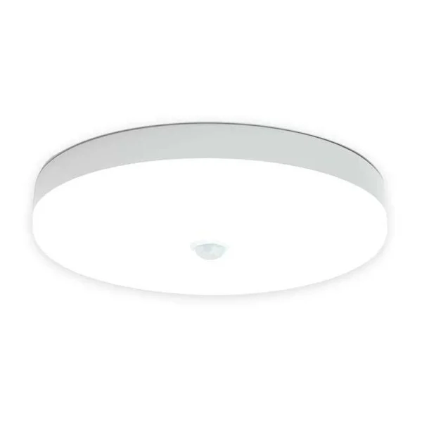 LED Taklampe Bevegelsessensor 9W Kaldhvit IP56 Vanntett Rund LED Taklampe for Utendørs Innendørs Trapp Bad Garasje Korridor_yux