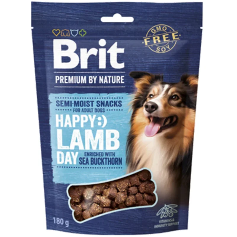 Brit Premium by Nature Semimjuka Hundsnacks Lamm & Havtorn 180 g