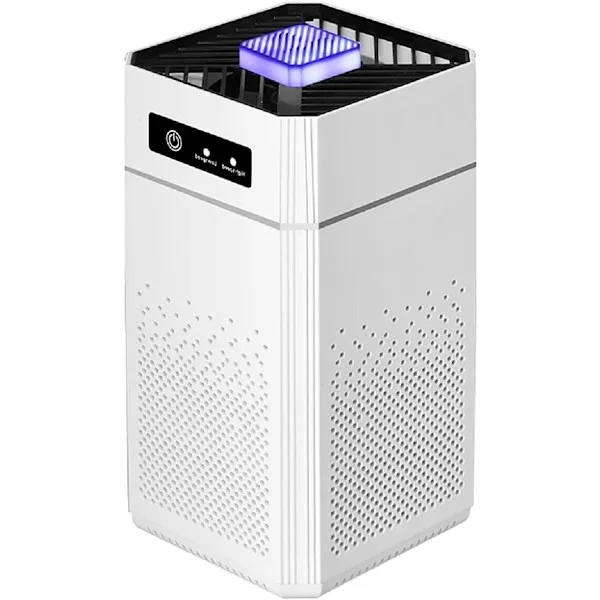 Mini luftrenare för sovrum, kontor, hem – bärbart HEPA-filter, tyst drift, USB-driven, nattlampa, kompakt design