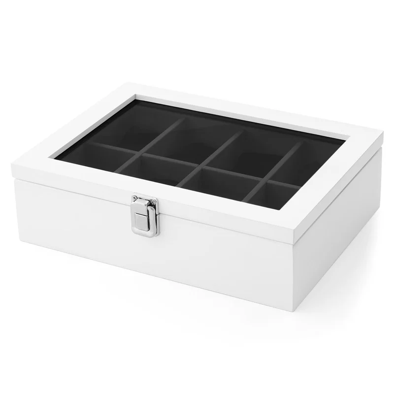 Scatola porta orologi in pino bianco - 8 orologi per uomini - Scatole porta orologi