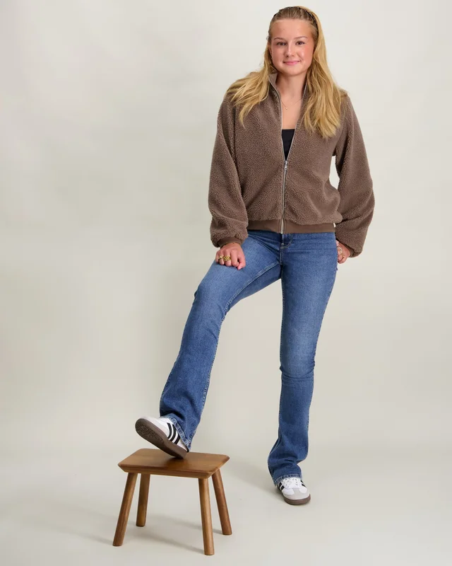 VERO MODA VMLUCILE TEDDY JACKET Braun Jacken Mädchen - Kids Brand Store