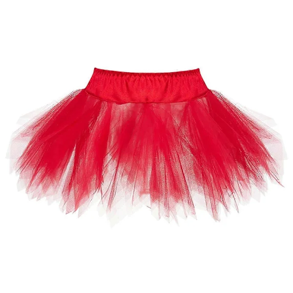 Dame Tutu Skjørt Prinsesse Elegant Ballett Tutuer Puffete Skjørt for Dame Tyll Underskjørt Elastisk Voksen Tutu Skjørt