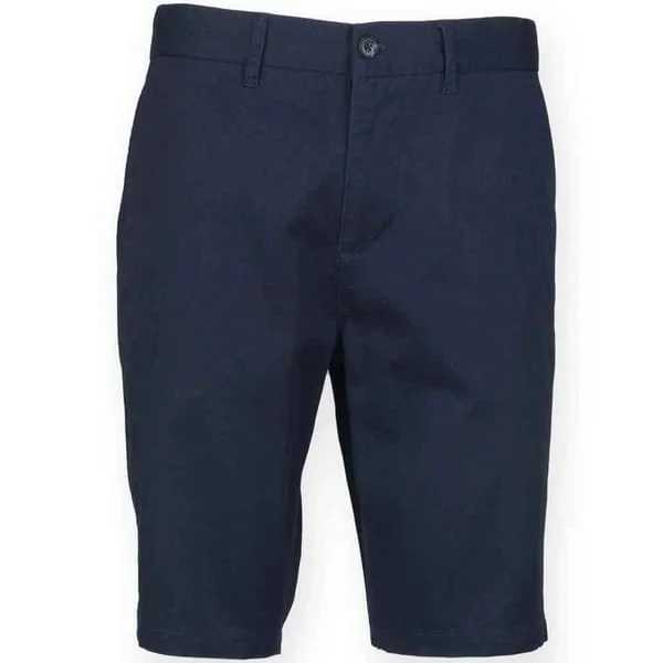 Front Row Herr Chino Stretch Shorts 40R Marinblå