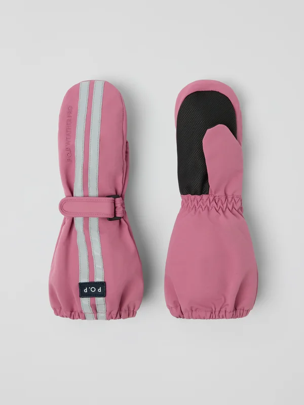 Polarn O. Pyret - Waterproof mittens - 1 - Childrenswear - pink