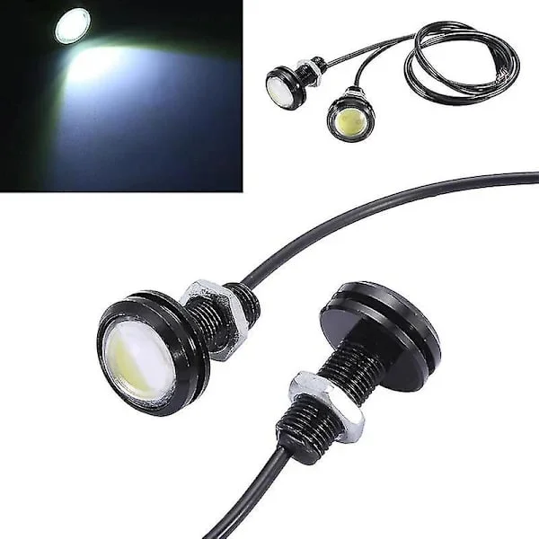 2x 18w Eagle Eye Pære Kjørelys LED DRL Tåkelys Kjørelys Billys Baklys