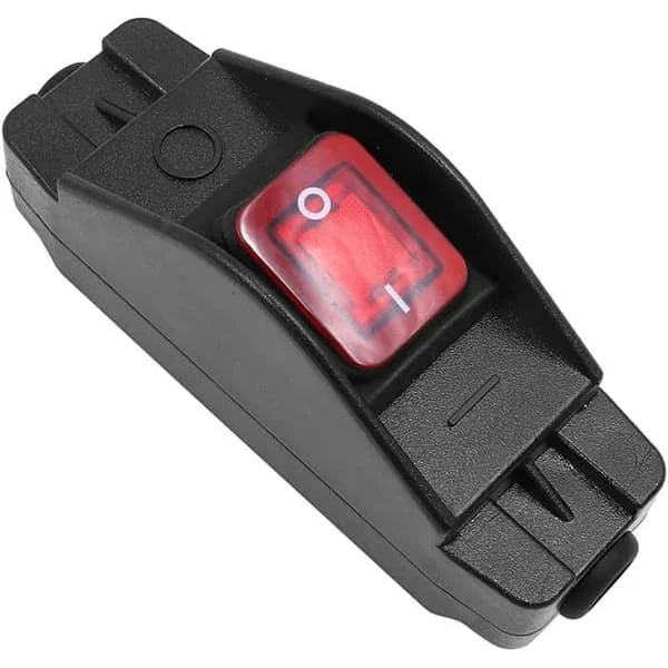 16A kraftig inline dragströmbrytare, inline på/av-vippströmbrytare med hög ström och LED-skruvterminal