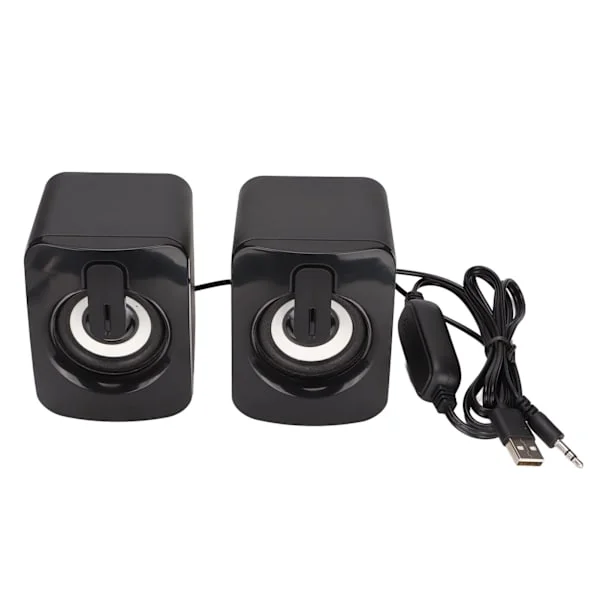 A2 Mini-datamaskin høyttaler Stereo Klar bass Mindre forvrengning USB-drevet kablet liten høyttaler for stasjonær PC bærbar PC