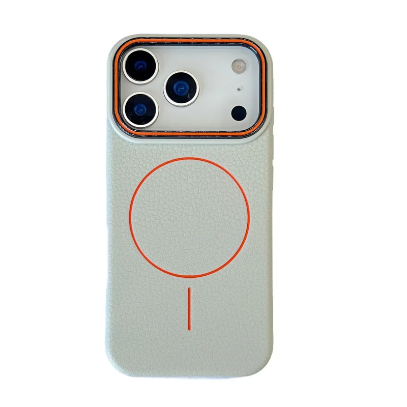 AliExpress - Coque de téléphone magnétique à motif Lichee, couleur givrée, étui souple en TPU pour iPhone 17 Air 16 15 14 13 12 11 Pro Max Plus pour 
