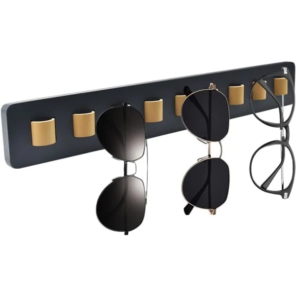 MH - Wall Mounted Wooden Sunglasses Storage for Sunglasses and Glasses—yux