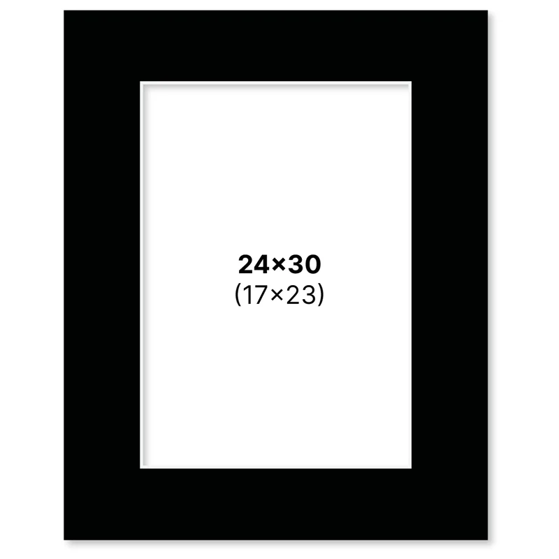 Pen Store Passepartout Sort 24x30 cm