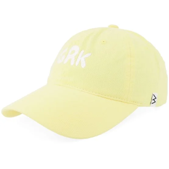 Iconic - Gul unconstructed Caps - Grk Girls Run Kalmar Wei Pastel Buttercup Mom Cap @ Hatstore