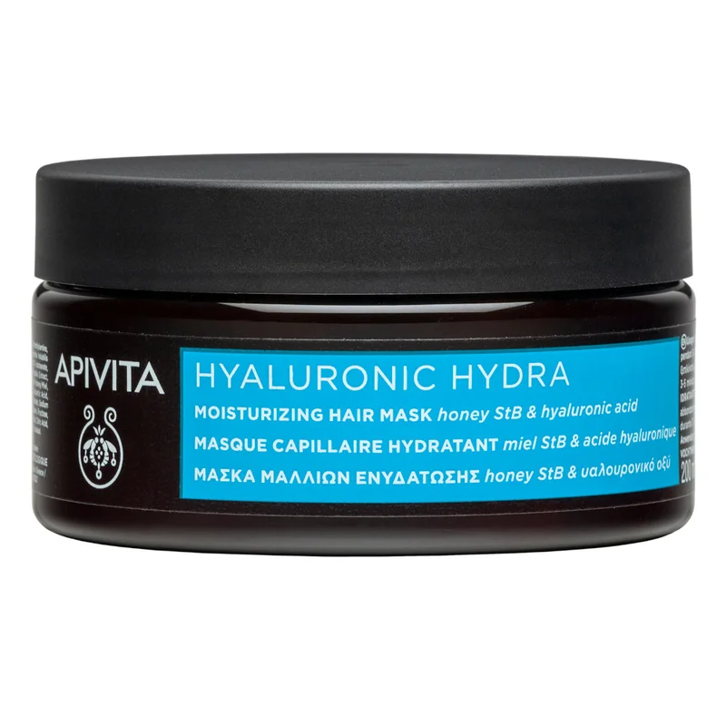 APIVITA Capelli - Hyaluronic Hydra Maschera Capelli Idratante 200ml - Maschera Idratante Capelli