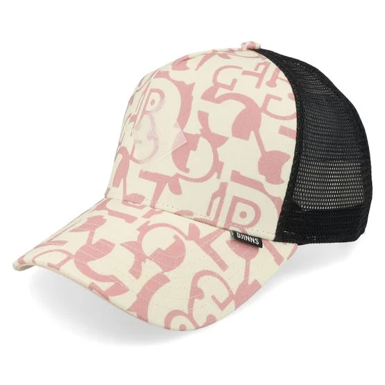 Djinns - Beige trucker Keps - New Hft Cap Simple Aztek Beige/Old Rose Djinns-os @ Hatstore