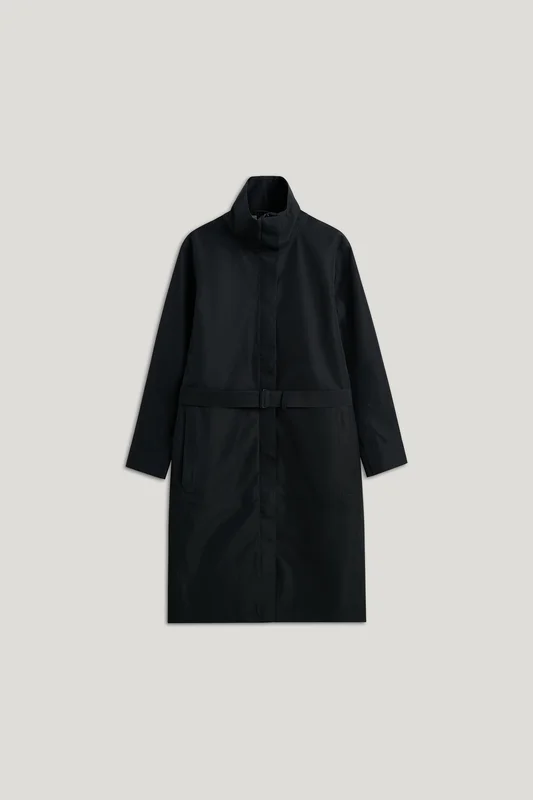 Tretorn Lone Wrap Coat — Trench-Coat Imperméable La Dame — Noir | Vêtements d’extérieur, bottes en caoutchouc, vestes et vêtements de pluie pour 