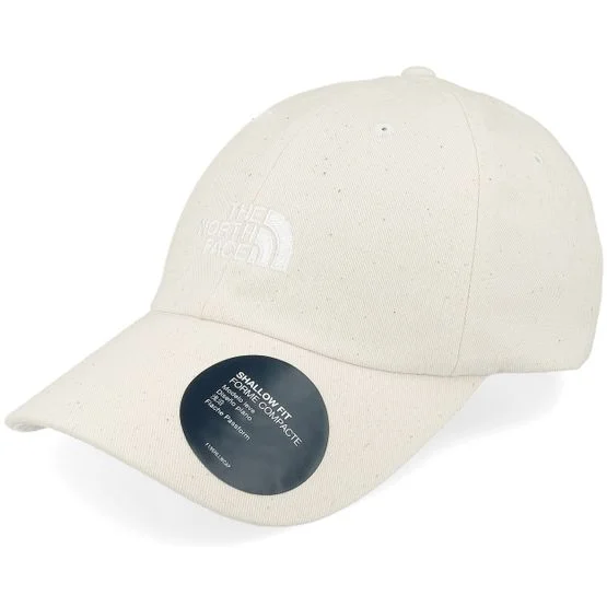 The North Face - White unconstructed Caps - Norm Hat White Dune/Raw Undyed Dad Cap @ Hatstore