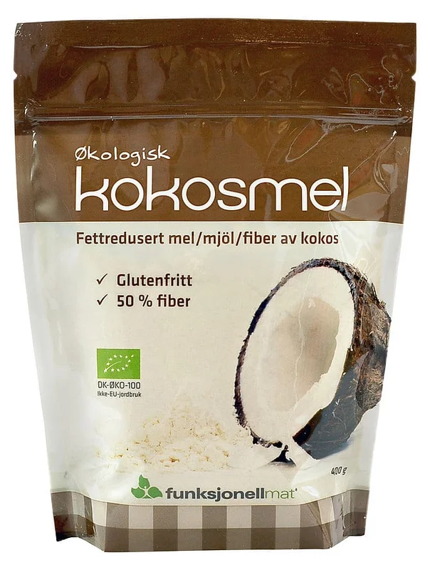 Sukrin Kokosmel Ø 400 g, Helse & Madvarer, Mel, Kokosmel