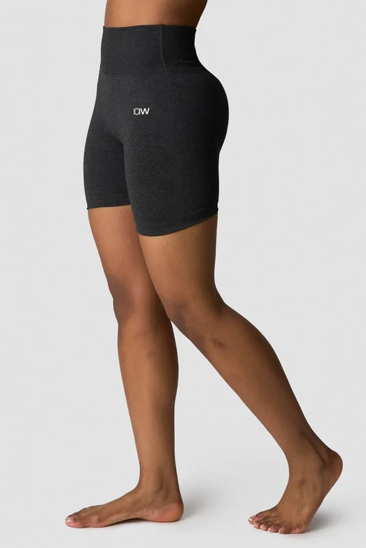 ICANIWILL - Soft Seamless Shorts Graphite Melange- Shorts - Dames - sportkleding van ICIW