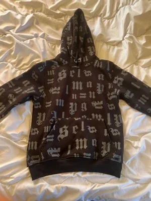 Svart hoodie Palm Angels