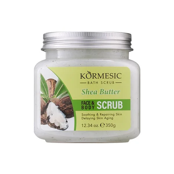 Ansiktsskrubb Kroppsskrubb (350g) - Rengör, Återfuktar, Exfolierar, Mjukgör Huden, Doft, Sheasmör