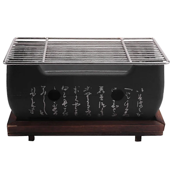Japansk Koreansk Grill Ugn Aluminiumlegering Kolgrill Bärbar Festtillbehör Hushåll