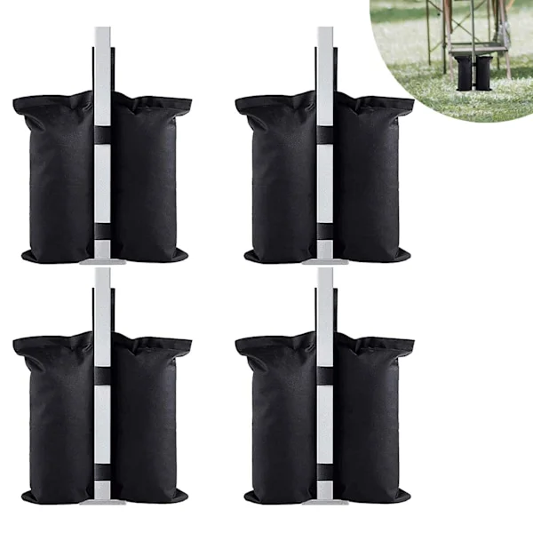 Tear and Fade Resistant Tent Weights, Easy Fill Sandbags for Tent Legs, Secure Gazebo Anchoring, Pop Up Canopy Leg Weights, 4-Pack