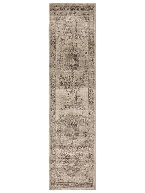 Vintage Medallion Piccolo Jacinda Tappeto - Beige 80X250 In Stile Classico