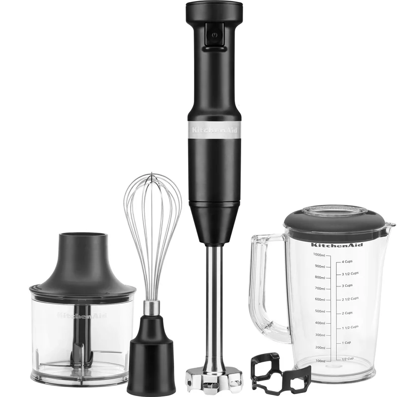 Kitchenaid 5KHBV83EBM Stavmikser, Matt svart - Kjøp kjøkkenmaskin hos Bakeren og Kokken' - 'Matt sort