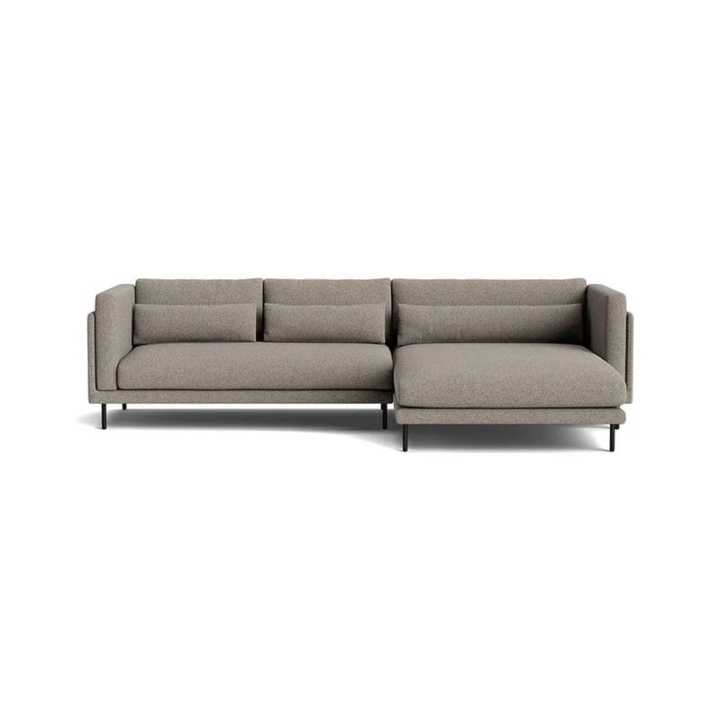 Bali chaiselong sofa, højrevendt, Hygge Grå/Beige, Komfortabel hjørnesofa med chaiselong, 295x170x76cm - Slap af med stil