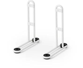 Adax Floor stand low white - Golvställ för Adax panelelement, låg