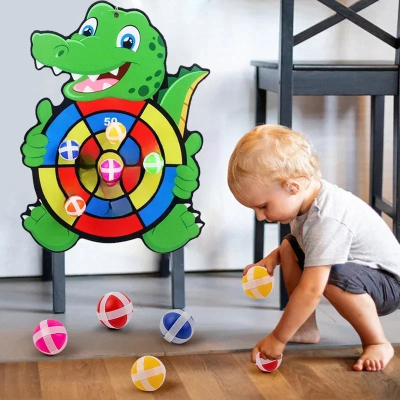 AliExpress - Educatieve spellen Dartbord Babyspeelgoed Stickey Ball Dart Binnensport Kind Montessori-spellen voor kinderen van 3 tot 7 jaar