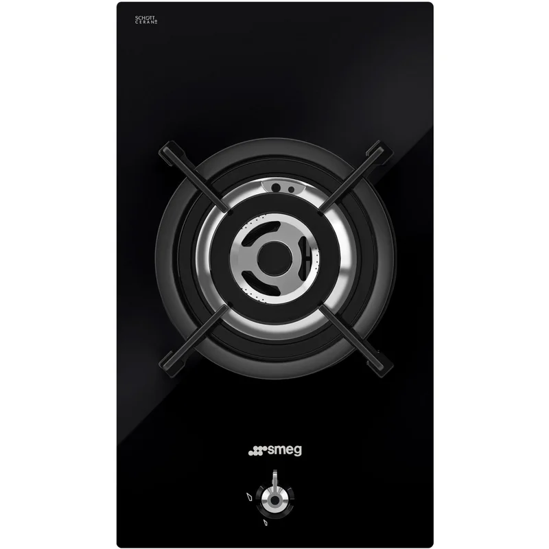 Smeg PV331CN inbyggnadshäll, 30 cm, svart | Vitvaror > Spisar > Gashäll | Bagaren och Kocken