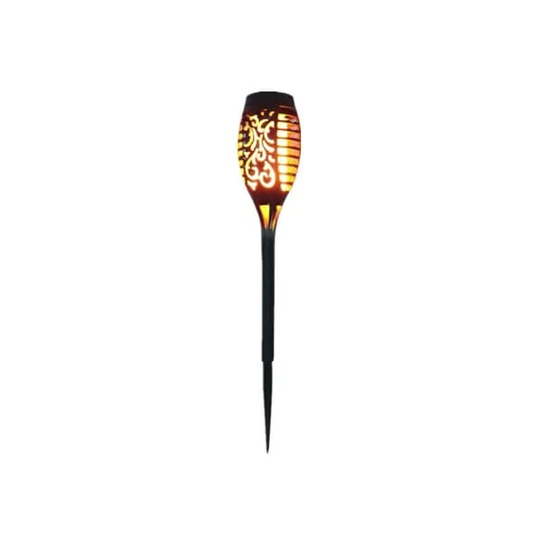 12 LED Solcellelampe 54cm Udendørs Haveudsmykning med Flakkende Lys