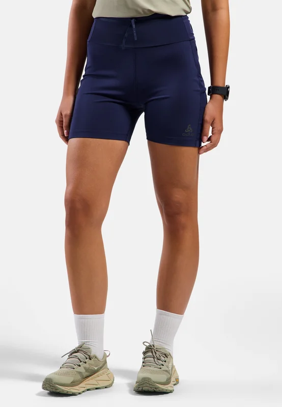 Odlo Women's X-Alp Trail Cargo Short Running Tights, M, blue