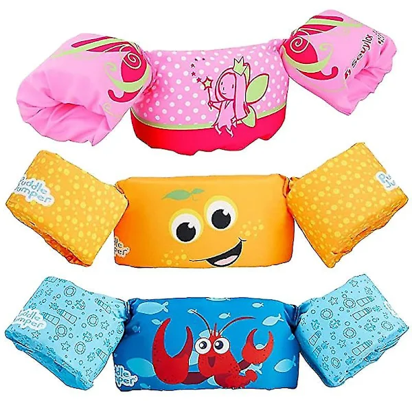 Sikkerhetsvest for barn, badering, armbånd, vest Oransje