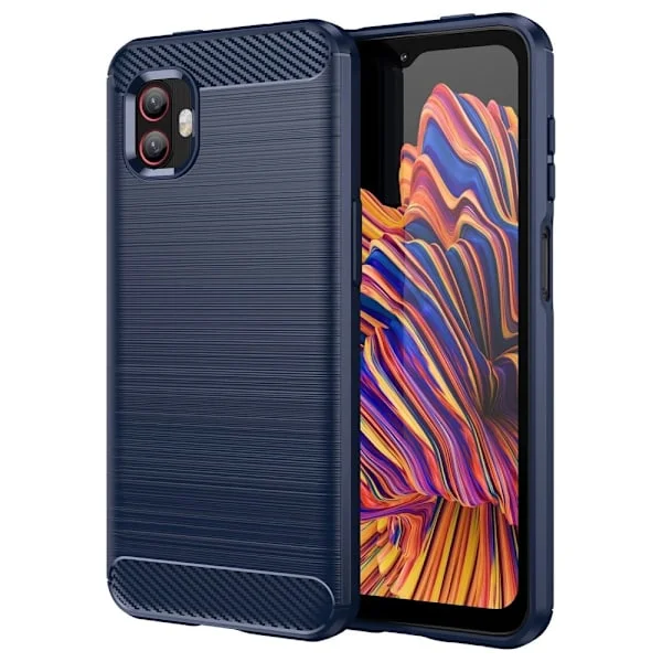 Carbon Flex Samsung Galaxy Xcover 6 Pro / Samsung Galaxy Xcover 2 Pro skal - Blå