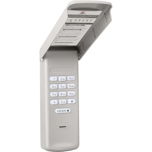 Universelt garasjeportåpner-tastatur, kompatibelt med Chamberlain LiftMaster Craftsman garasjeportåpnere siden 1993, trådløst tastatur uten nøkkel