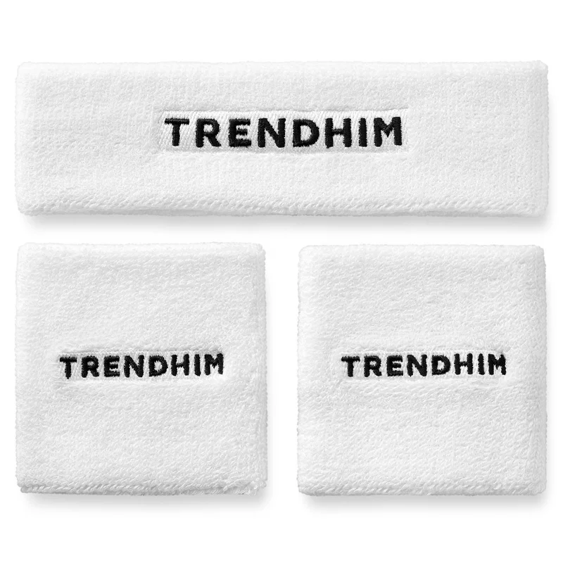 Set de Banda para Sudor Blanco | Diadema y Pulsera para hombres - Regalos para él