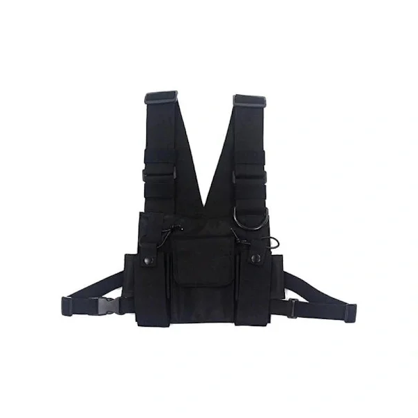 Hip Hop Streetwear Men's Chest Bag Functional Waist Bags Adjustable Vest