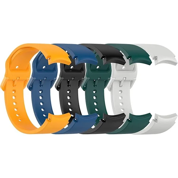(5-pack) Armband kompatibla med Samsung Galaxy Watch 4 Classic, Watch 4, Classic silikonarmband, armband för Galaxy Watch 5 smartwatch