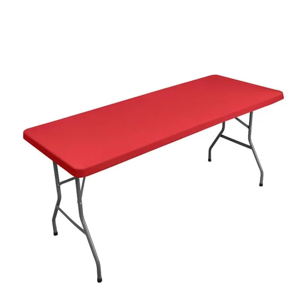 Sammenleggbar piknikduk vaskbart bordtrekk Premium uteplass duk rektangulært bord rød 120x58cm rød
