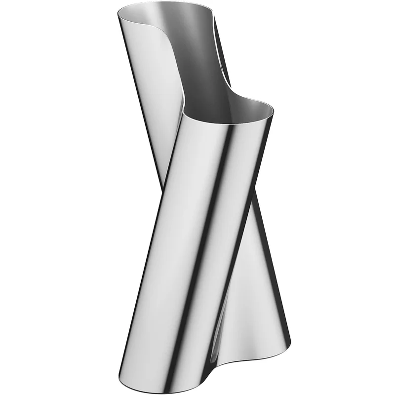Georg jensen Lituus vase, large - Rustfri stål | KitchenOne