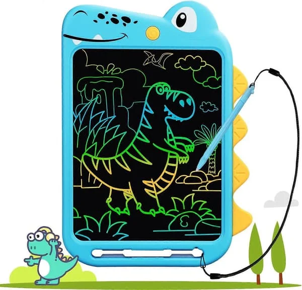 Lasten kirjoitustaulu LCD-kirjoitustaulu 10 tuumaa dinosaurusväri maalaus opettavainen lelu lahja