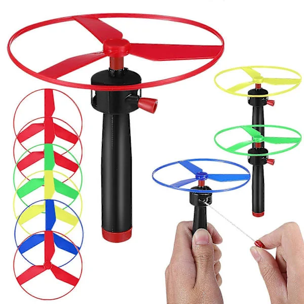 1 Set Propeller Leksak Dragsko Flygande Leksaker Flygande Tefat Leksak Utomhusleksaker Interaktiv Träningsleksak