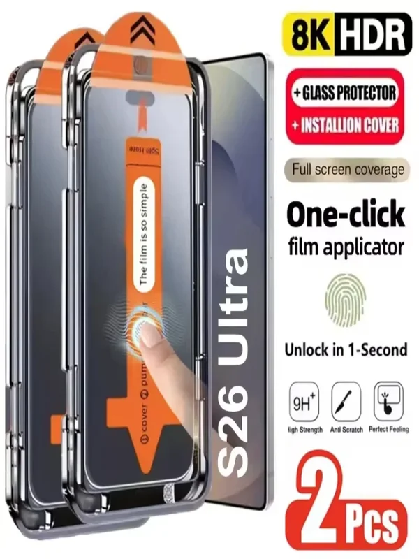 AliExpress - 2 stuks gehard glas screenprotector voor Samsung Galaxy S26 Ultra, S25, S24 Ultra, S26 Edge, S23 FE, S22, A56, A36, A16, A26, A55 5G